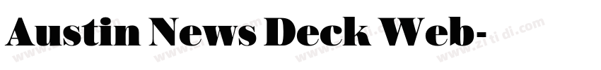 Austin News Deck Web字体转换